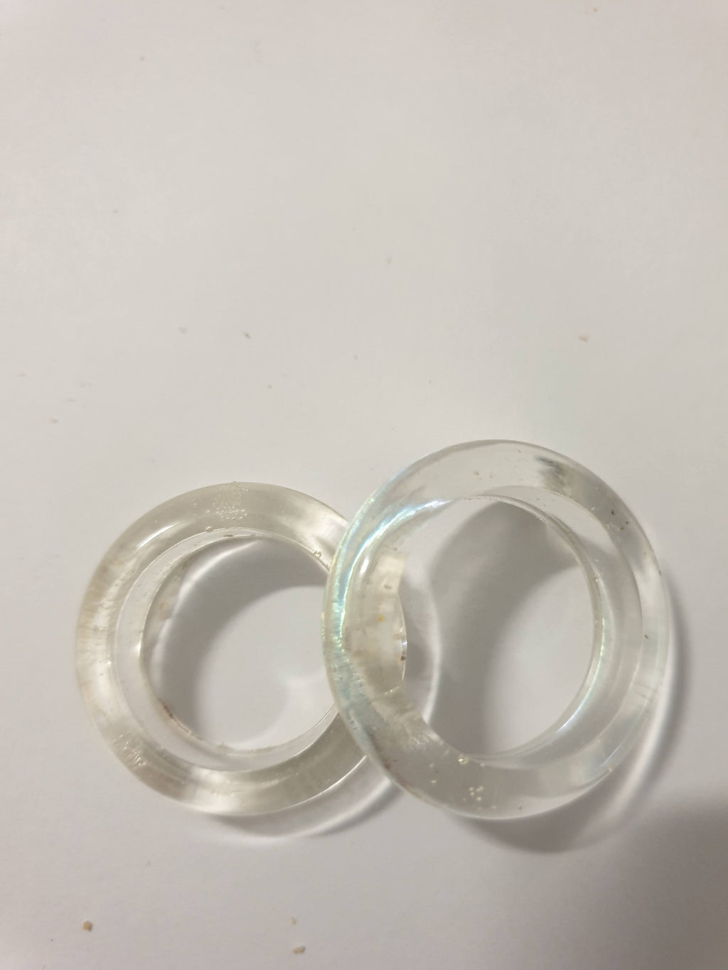 Bague en Résine Époxy Transparente – Fait Main